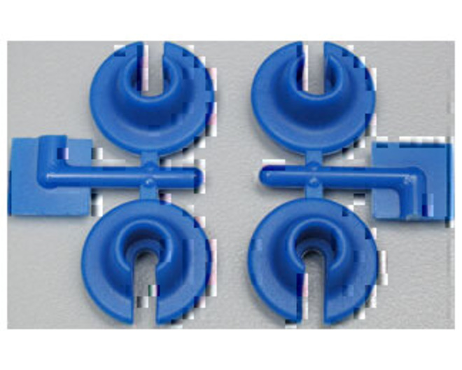 Spring Cups Lower Blu Tra Nitro Slash/Rally 4x4(4)