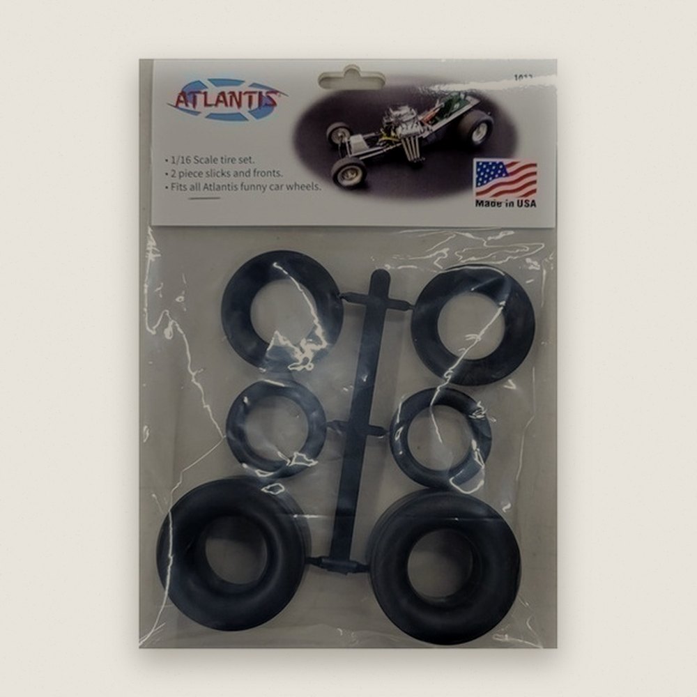 Tire Set, Funny Car 1:16 - Atlantis Models
