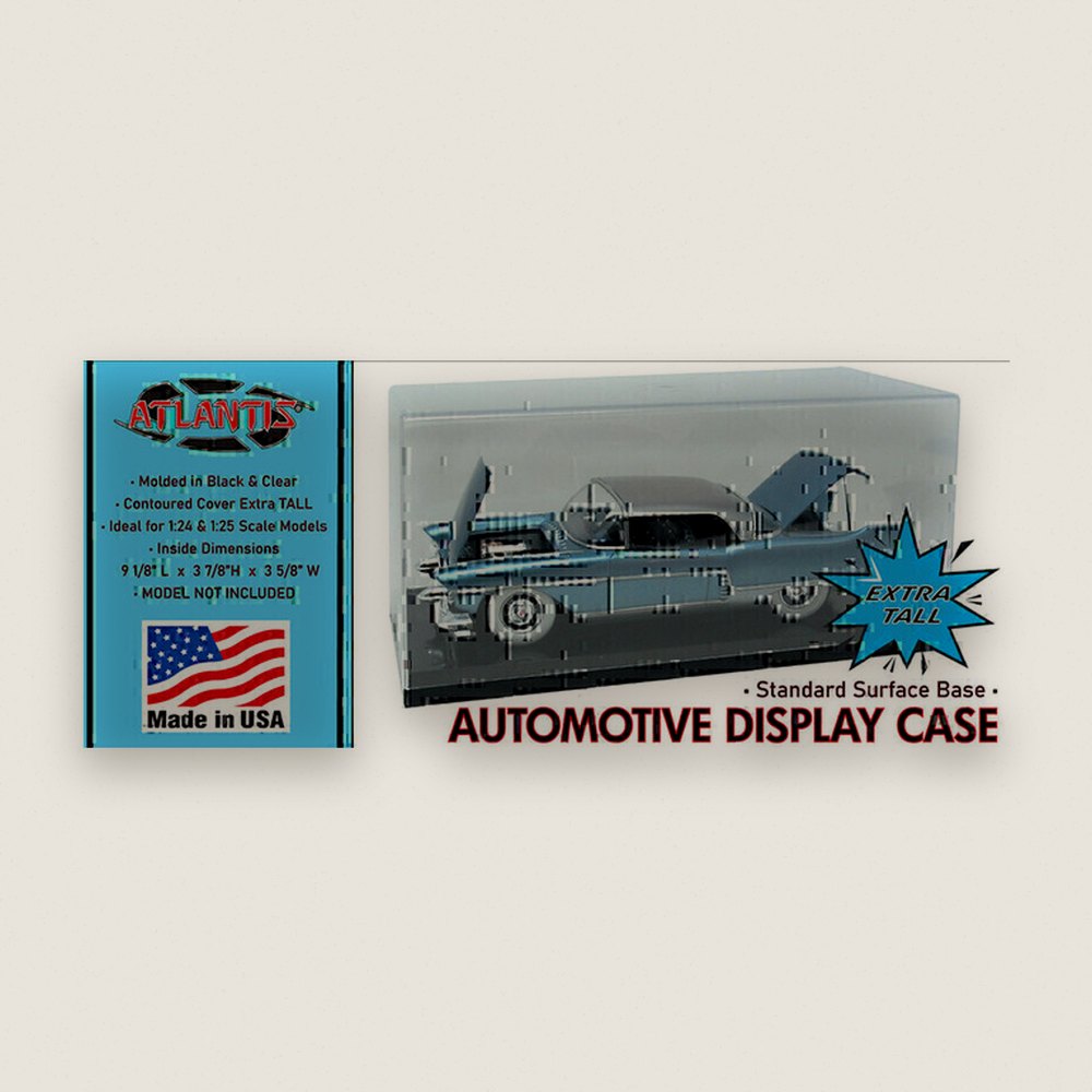 Display Case, Auto 1/24/125 Tall with Standard Base - Atlantis Models