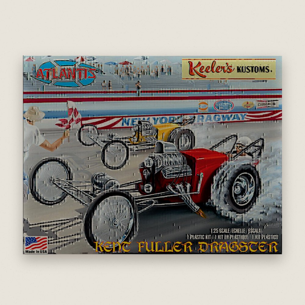 Plastic Model Kit, 1/25 Kent Fuller Dragster from Keelers Kustom s - Atlantis Models