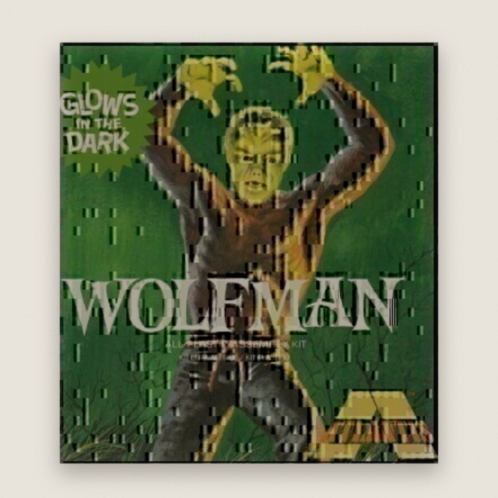 Glow Limited Edition Lon Chaney Jr. The Wolfman Plastic Model - Atlantis Models
