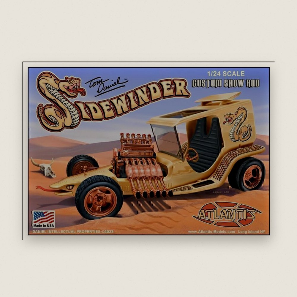 Plastic Model Kit, 1/24 Tom Daniel Sidewinder Custom Show Rod - Atlantis Models
