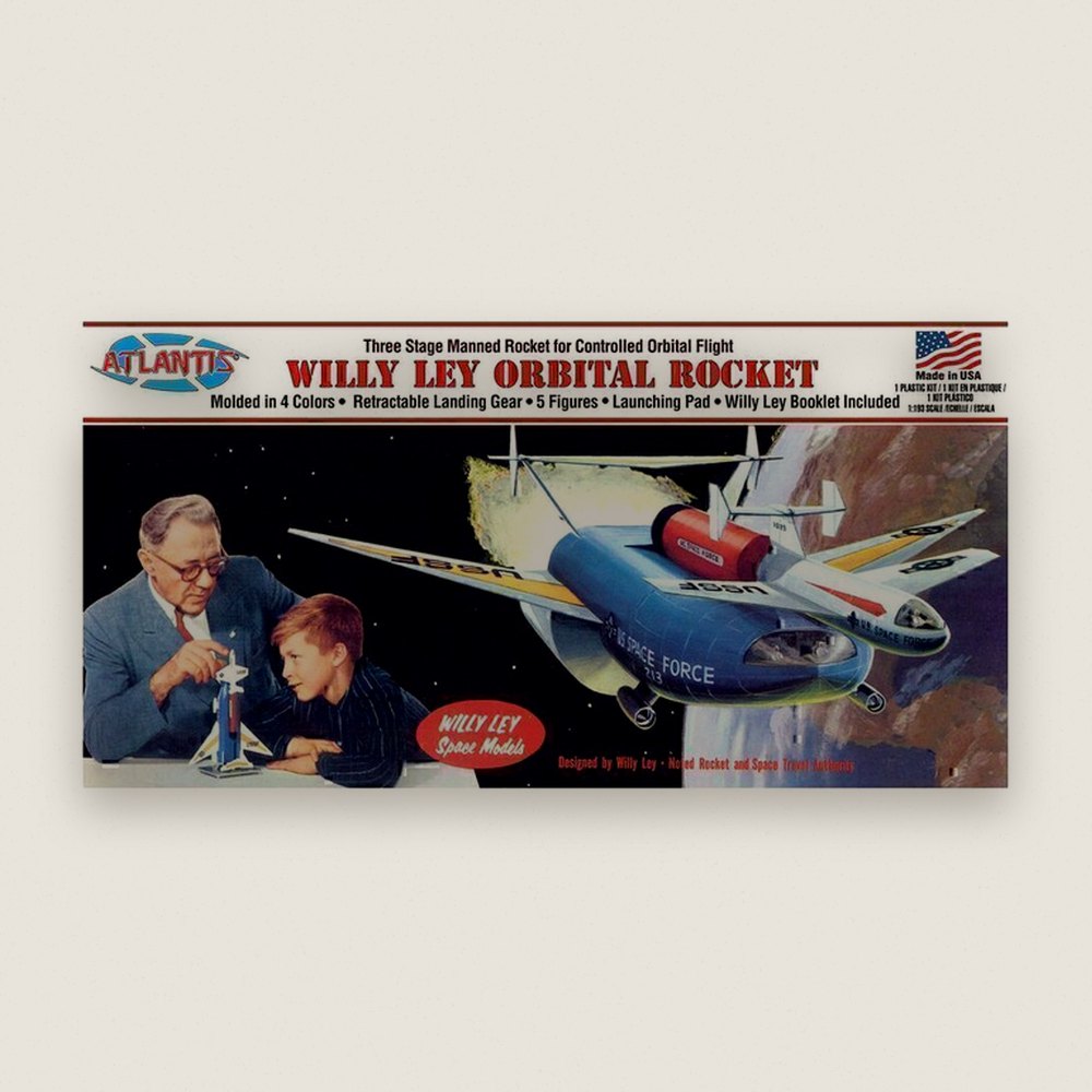 Plastic Model Kit, Space Force Orbital Rocket, Willy Ley - Atlantis Models