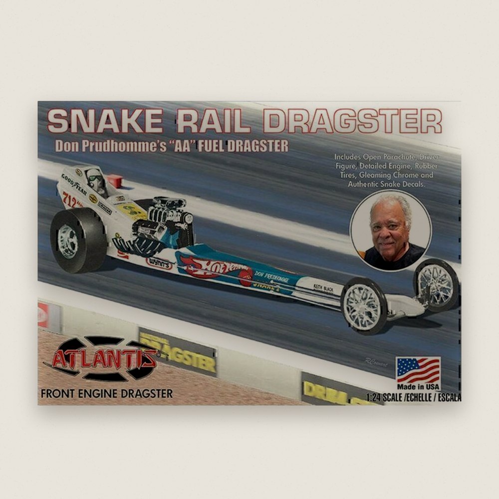 Plastic Model Kit, 1/24 Don the Snake Prudhomme Front Engine Dragster - Atlantis Models