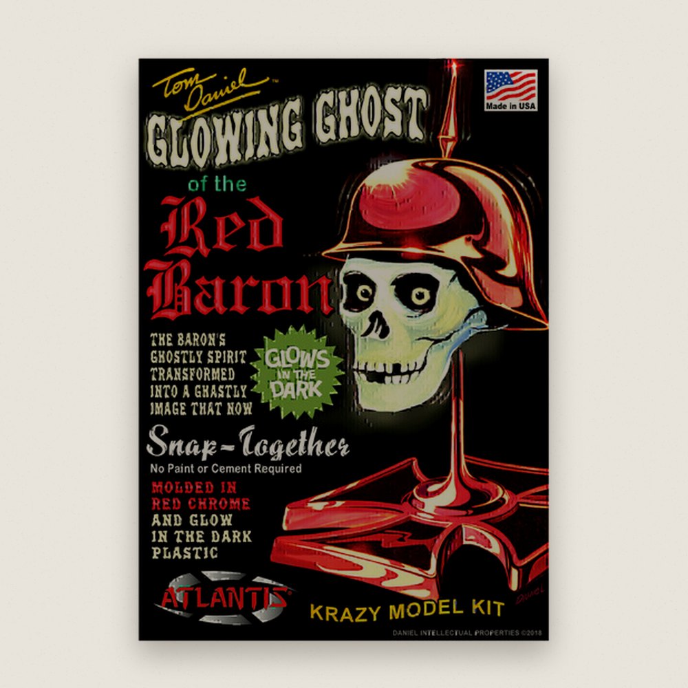 Plastic Model Kit, 1/4 Ghost of the Red Baron Glow Edition - Atlantis Models