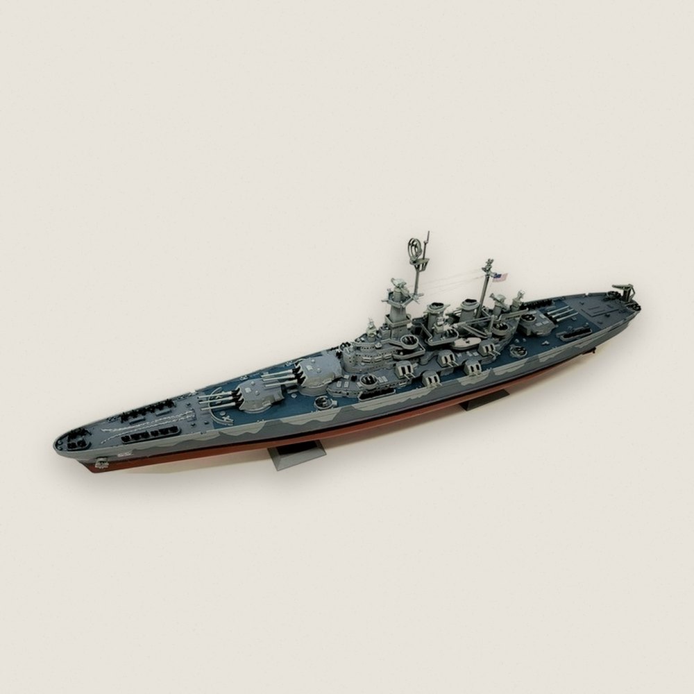 Battleship Model, Uss North Carolina Bb-55 1:500 - Atlantis Models