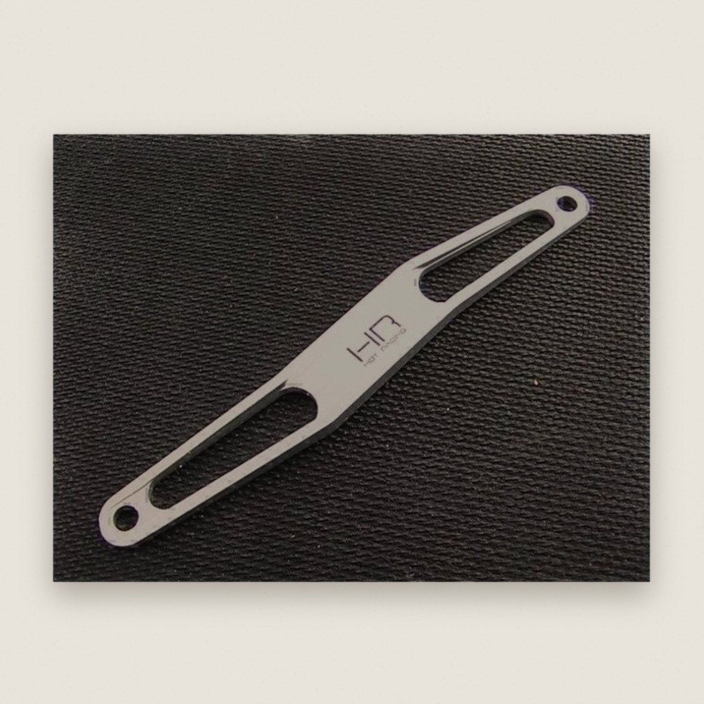 Battery Hold Down Strap, Silver Aluminum - Hot Racing