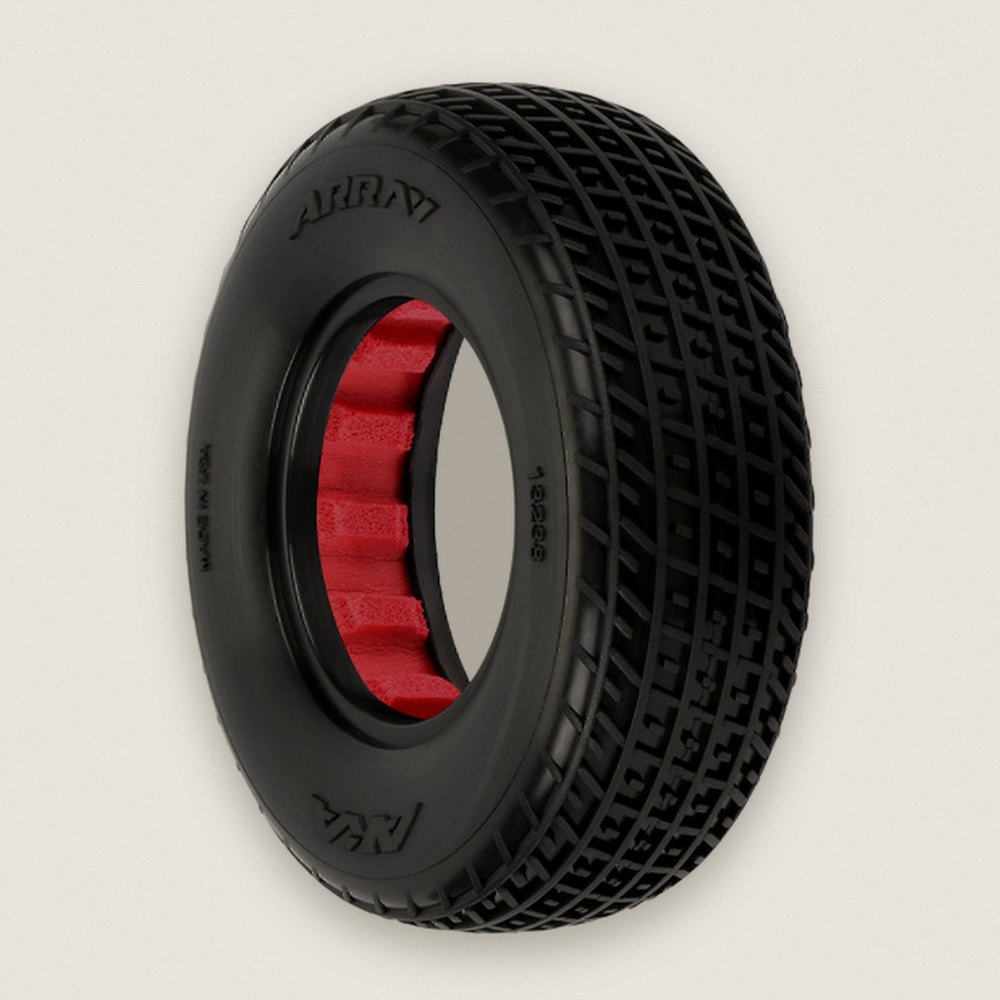 Array Clay 2WD Front Dirt Oval Tires, 1.7/2.2 (2) - AKA Racing