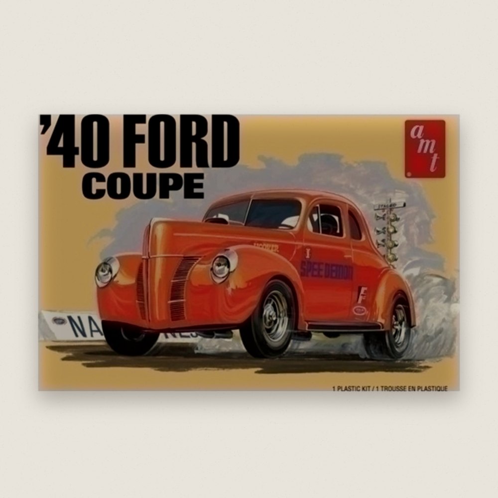 Plastic Model Kit: 1940 F0RD Coupe 2t, 1/25 - AMT