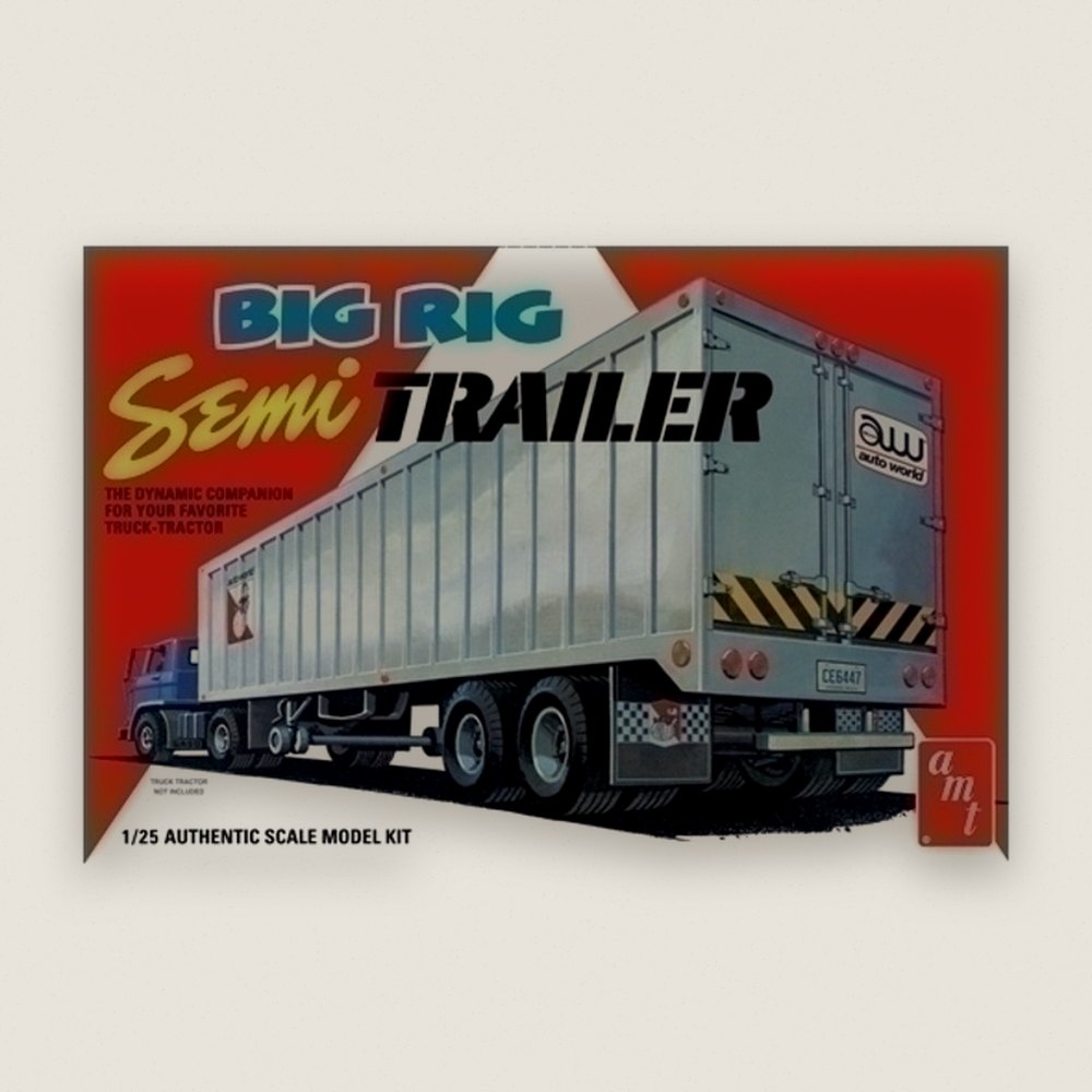 Plastic Model Kit: Big Rig Semi Trailer, 1/25 - AMT