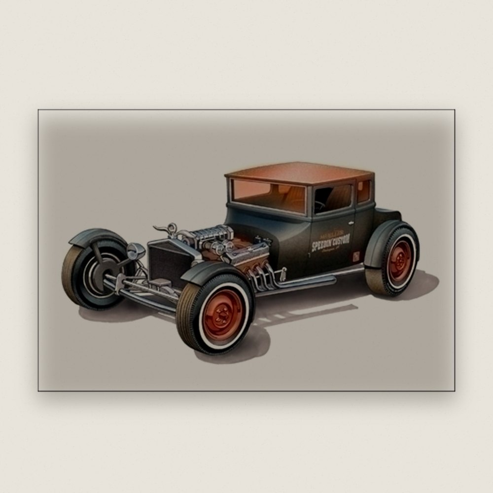 Plastic Model Kit: 1925 F0RD T Chopped, 1:25 Scale - AMT