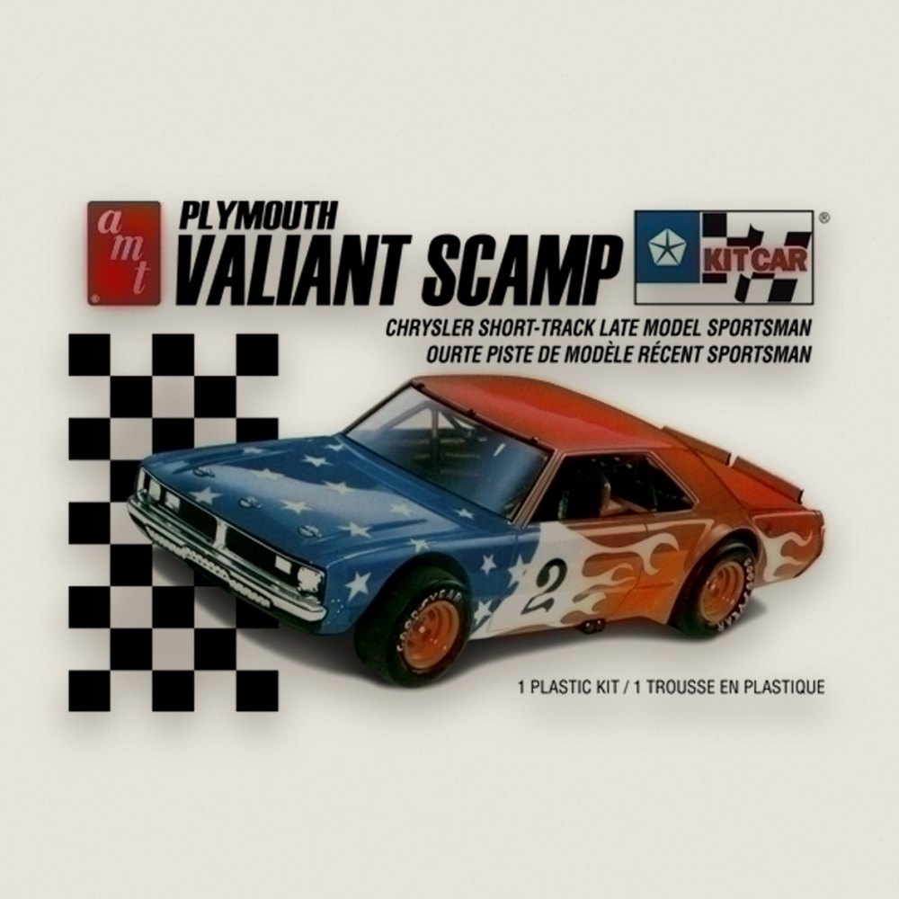 Plastic Model Kit: Plymouth Valiant Scamp Kit Car 2t, 1/25 - AMT