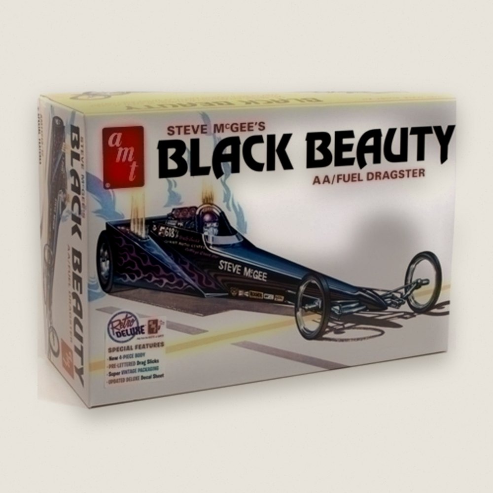 Plastic Model Kit: Steve McGee Black Beauty Wedge Dragster, 1/25 - AMT