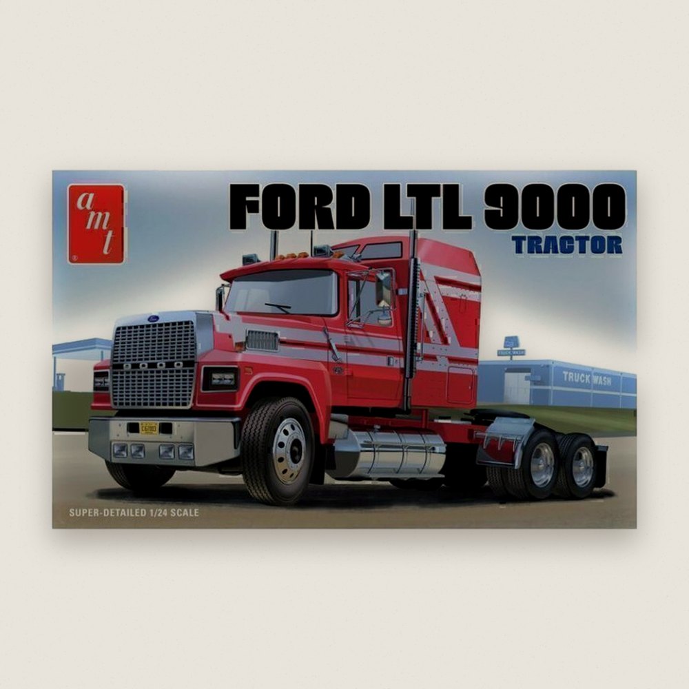 Plastic Model Kit: F0rd Ltl 9000 Semi Tractor - AMT