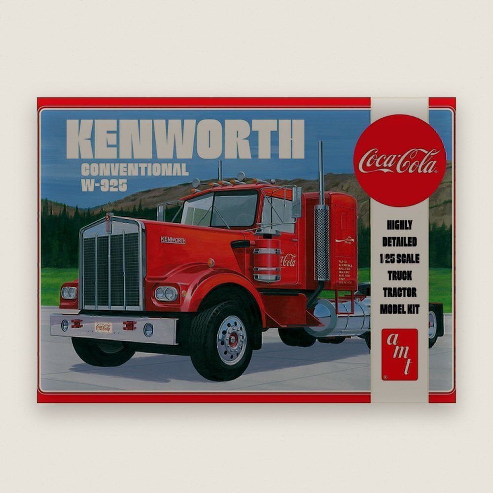 Plastic Model Kit: Kenworth 925 Tractor Coca-Cola, 1:25 - AMT