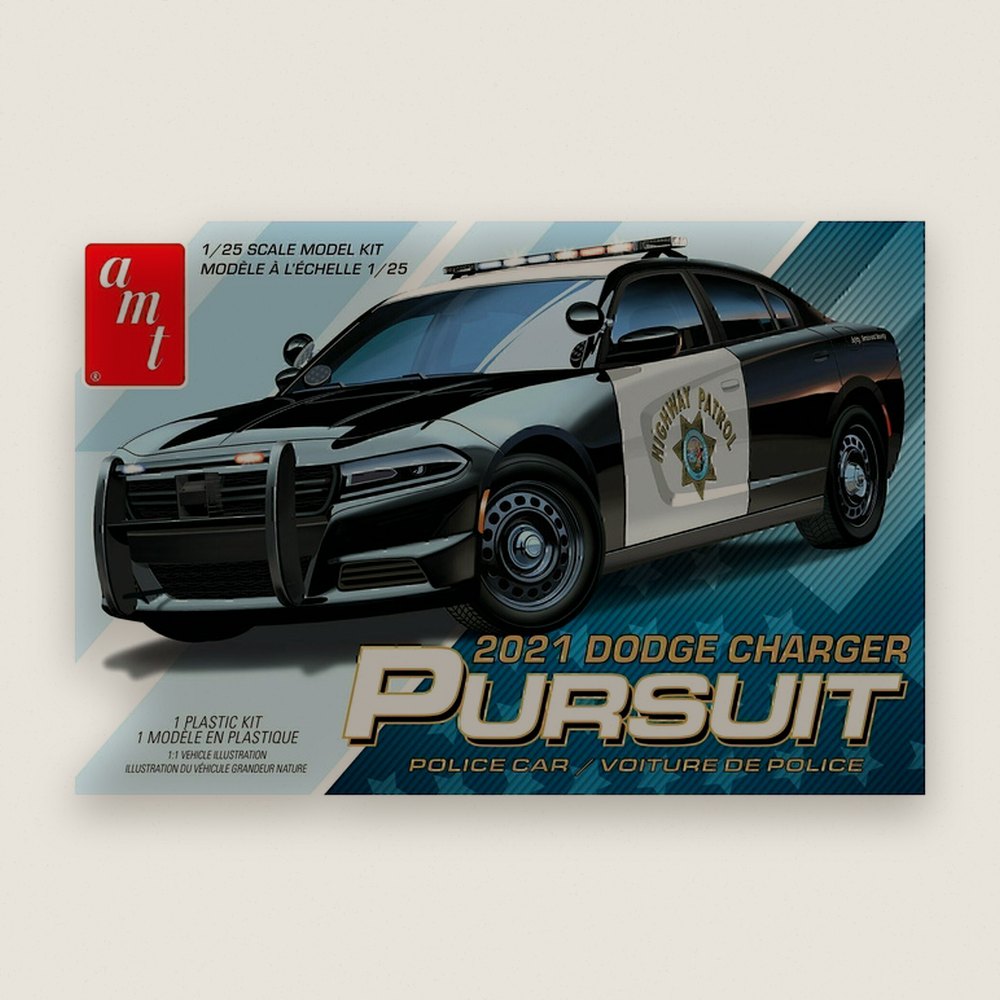 Plastic Model Kit: 2021 D0DGE Charger Police Pursuit, 1/25 - AMT