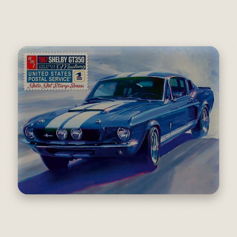 Plastic Model Kit: 1967 Shelby Gt350 USPS Stamp Series, 1/25 - AMT