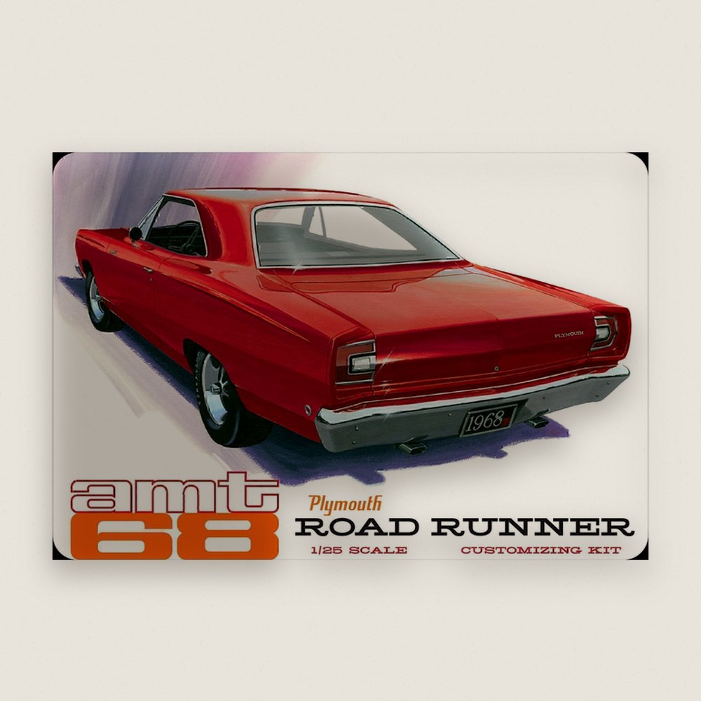 Plastic Model Kit: 1968 Plymouth Road Runner Customizing Kit, 1/25 - AMT