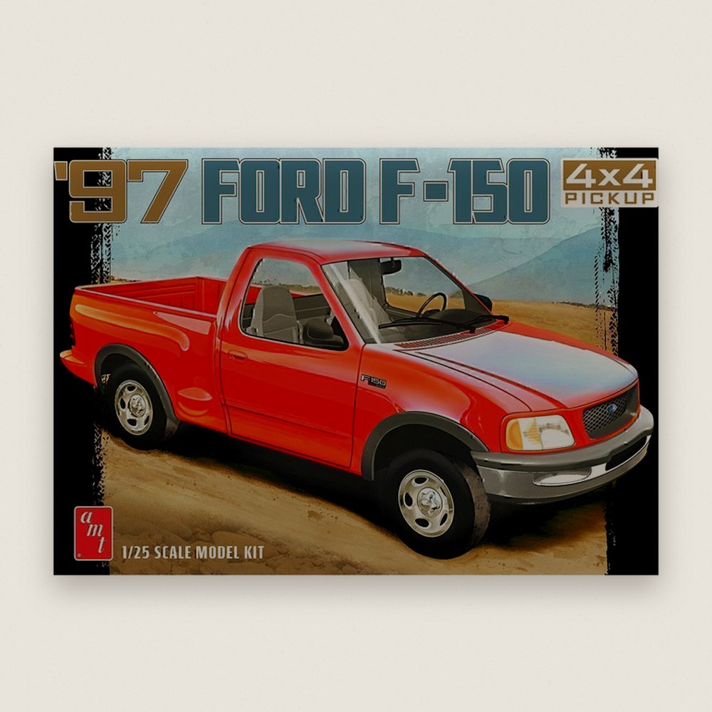 Plastic Model Kit, 1997 Ford F-Series 4x4 Pickup, 1/25 Scale - AMT
