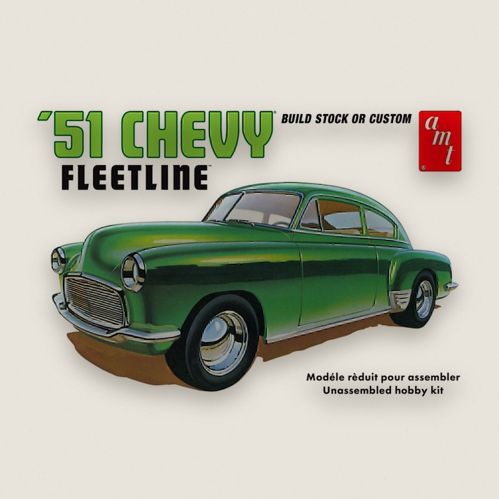 Plastic Model Kit, 1951 Chevy Fleetline, 1:25 Scale - AMT