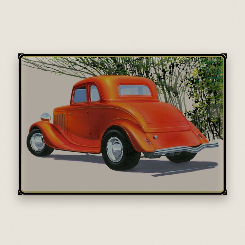 Plastic Model Kit, 1934 Ford 5-Window Coupe Street Rod, 1/25 Scale - AMT