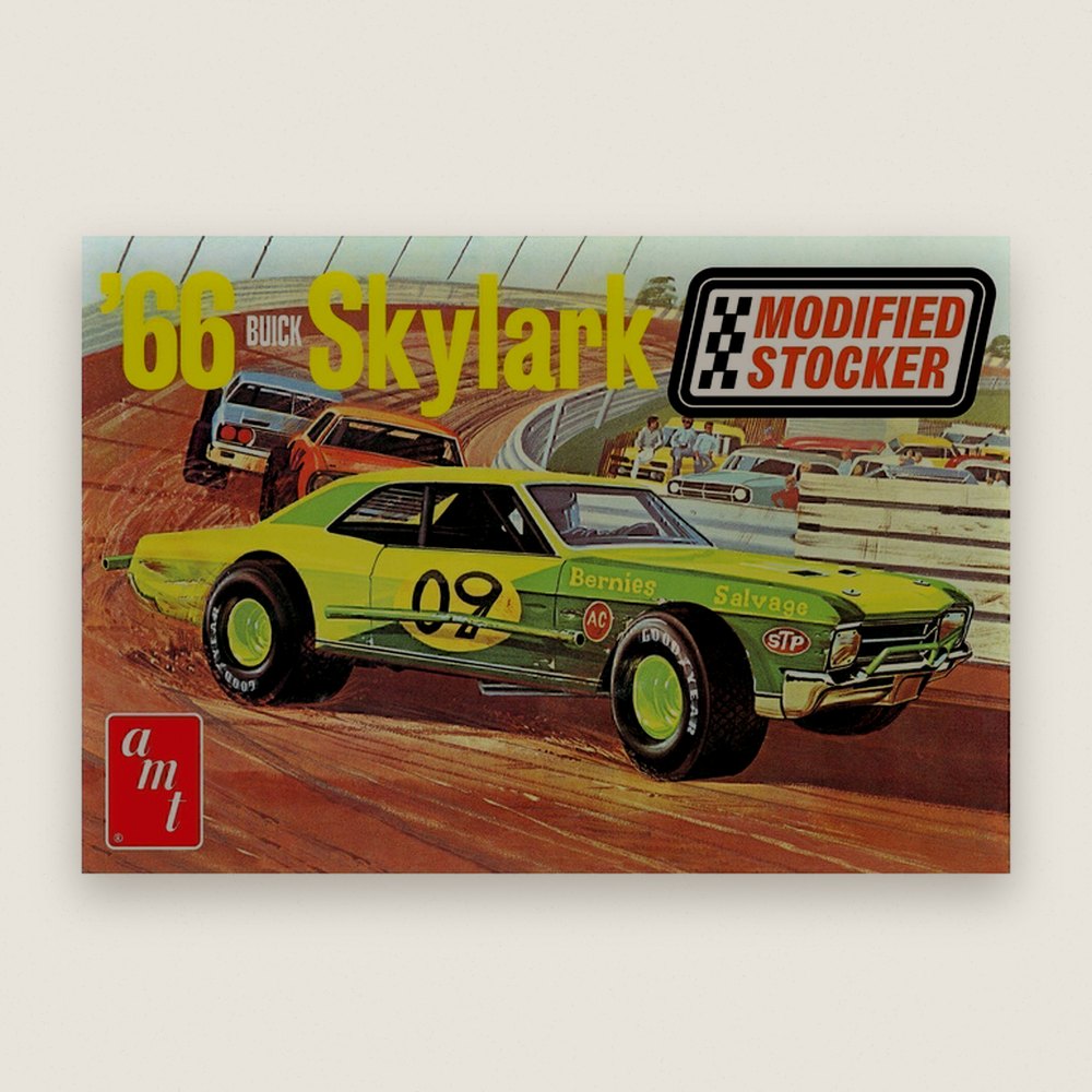 Plastic Model Kit, 1966 Buick Skylark Modified Stocker, 1/25 Scale - AMT