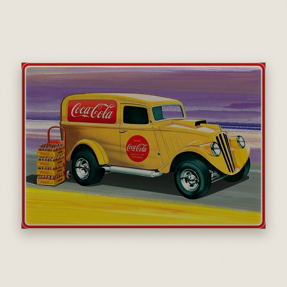 Plastic Model Kit, 1933 Willys Panel Coke, 1/25 Scale - AMT
