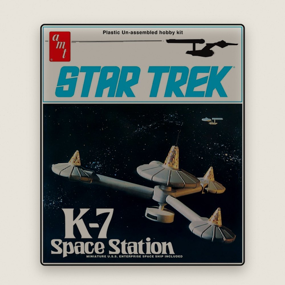 Plastic Model Kit, Star Trek K-7 Space Station, 1/7600 Scale - AMT
