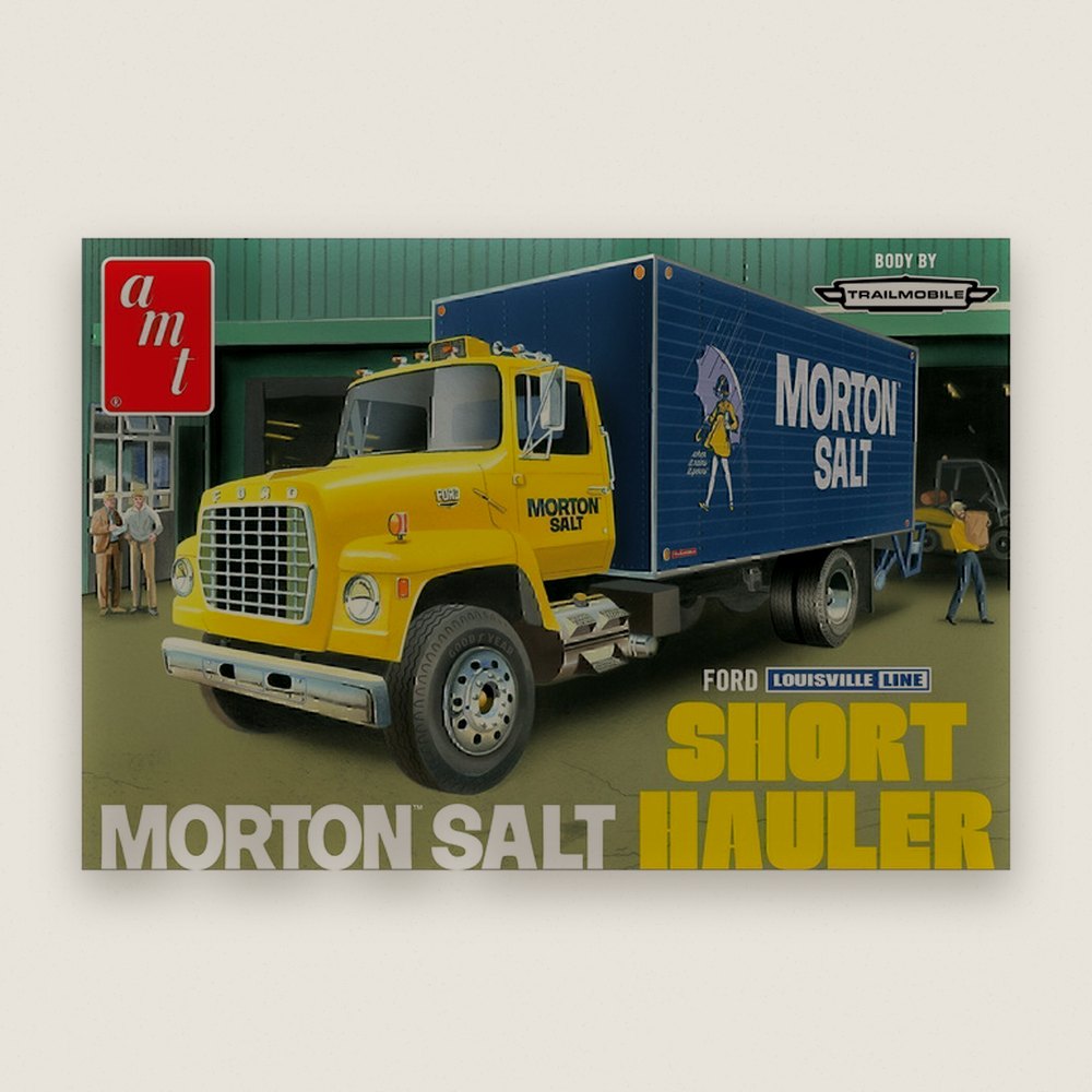 Plastic Model Kit, Ford Louisville Short Hauler Morton Salt, 1/25 Scale - AMT