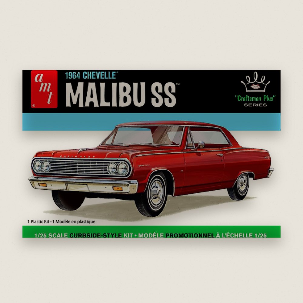Plastic Model Kit, 1964 Chevy Chevelle Malibu Super Sport CrafTSMan Plus - AMT