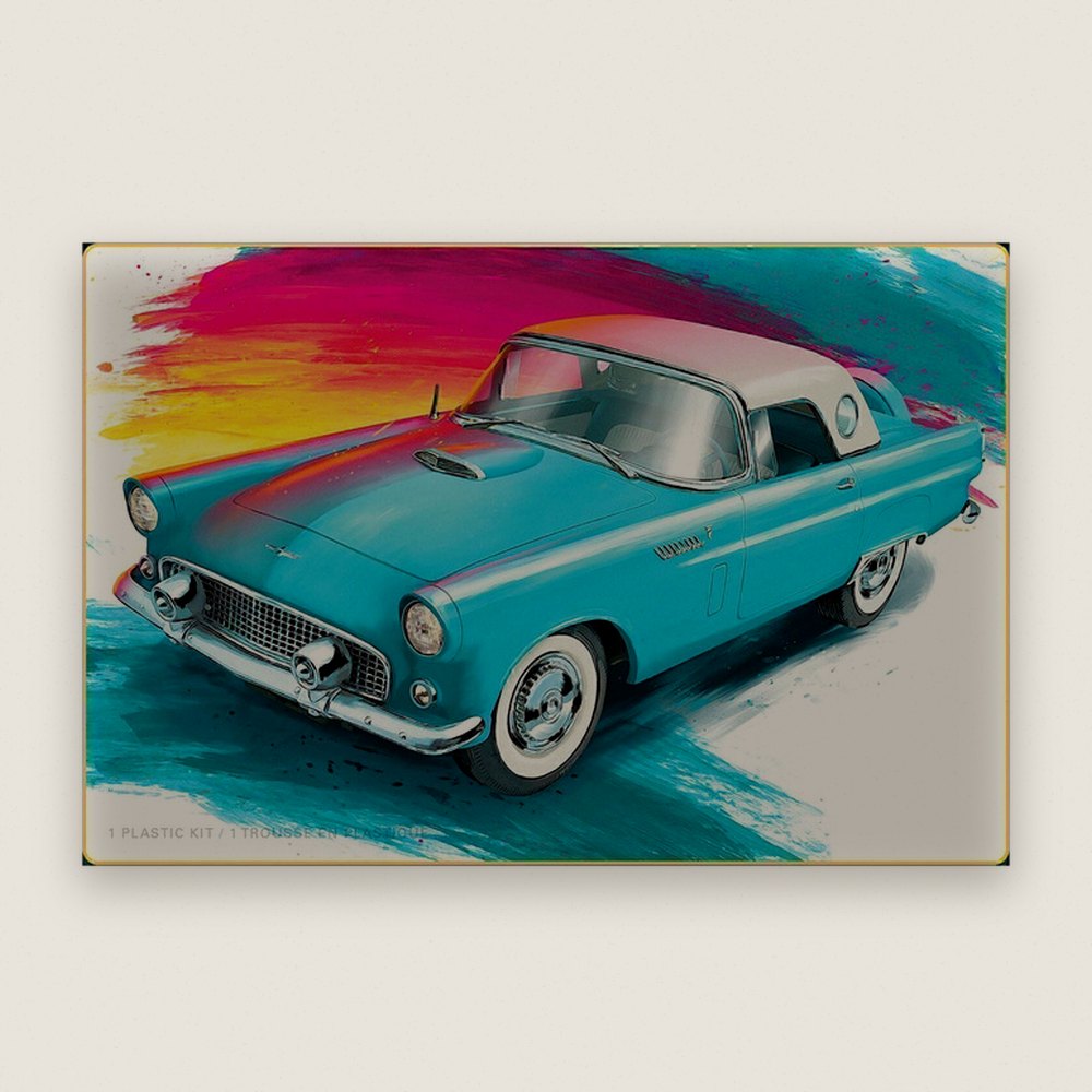 Plastic Model Kit, 1956 Ford Thunderbird, 1:25 Scale - AMT