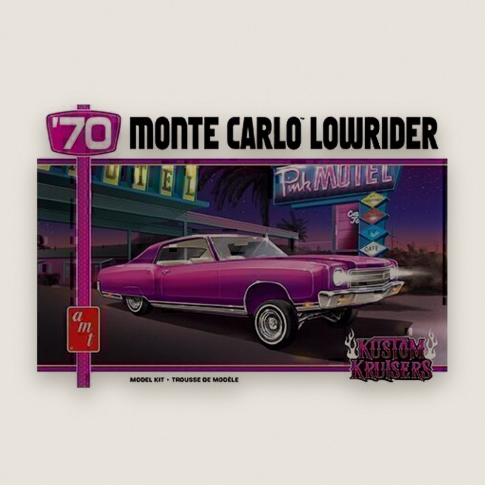 Plastic Model Kit, 1970 Chevy Monte Carlo Lowrider, 1/25 Scale - AMT