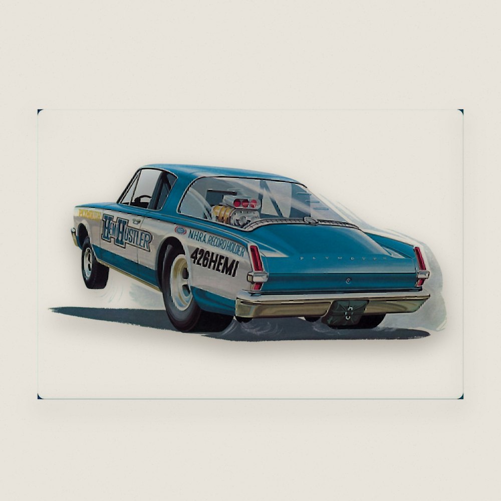 Plastic Model Kit, 1966 Plymouth Barracuda Funny Car Hemi Hustler, 1/25 Scale - AMT