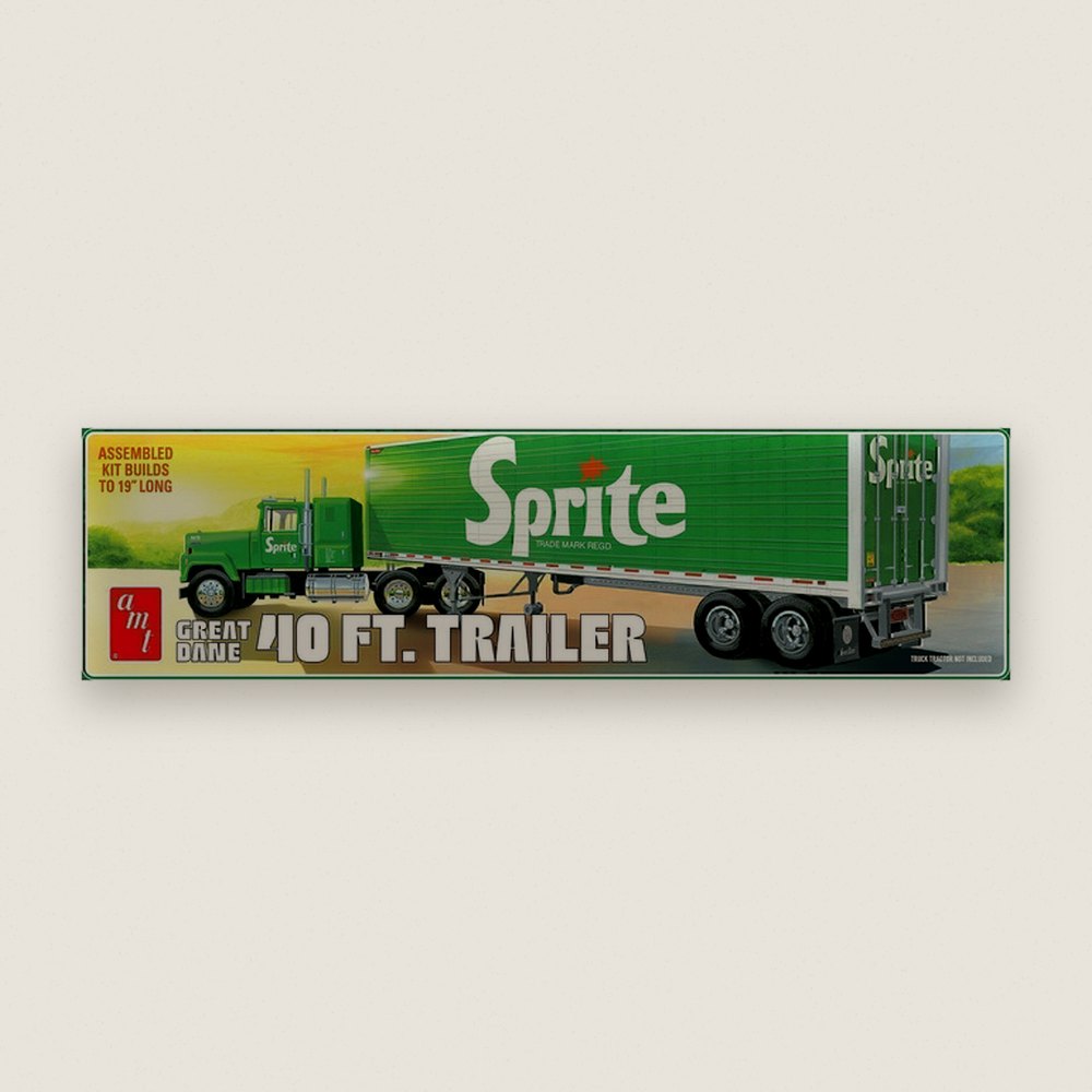 Plastic Model Kit, Great Dane Dry Goods Trailer Sprite, 1/25 Scale - AMT
