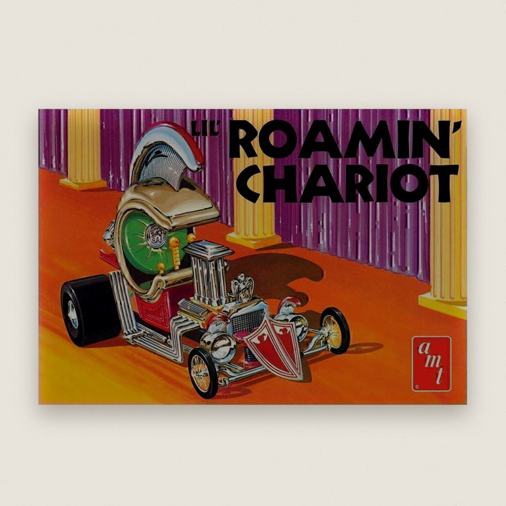 Plastic Model Kit, Lil Roamin Chariot Show Rod Skill 2, 1/25 Scale - AMT