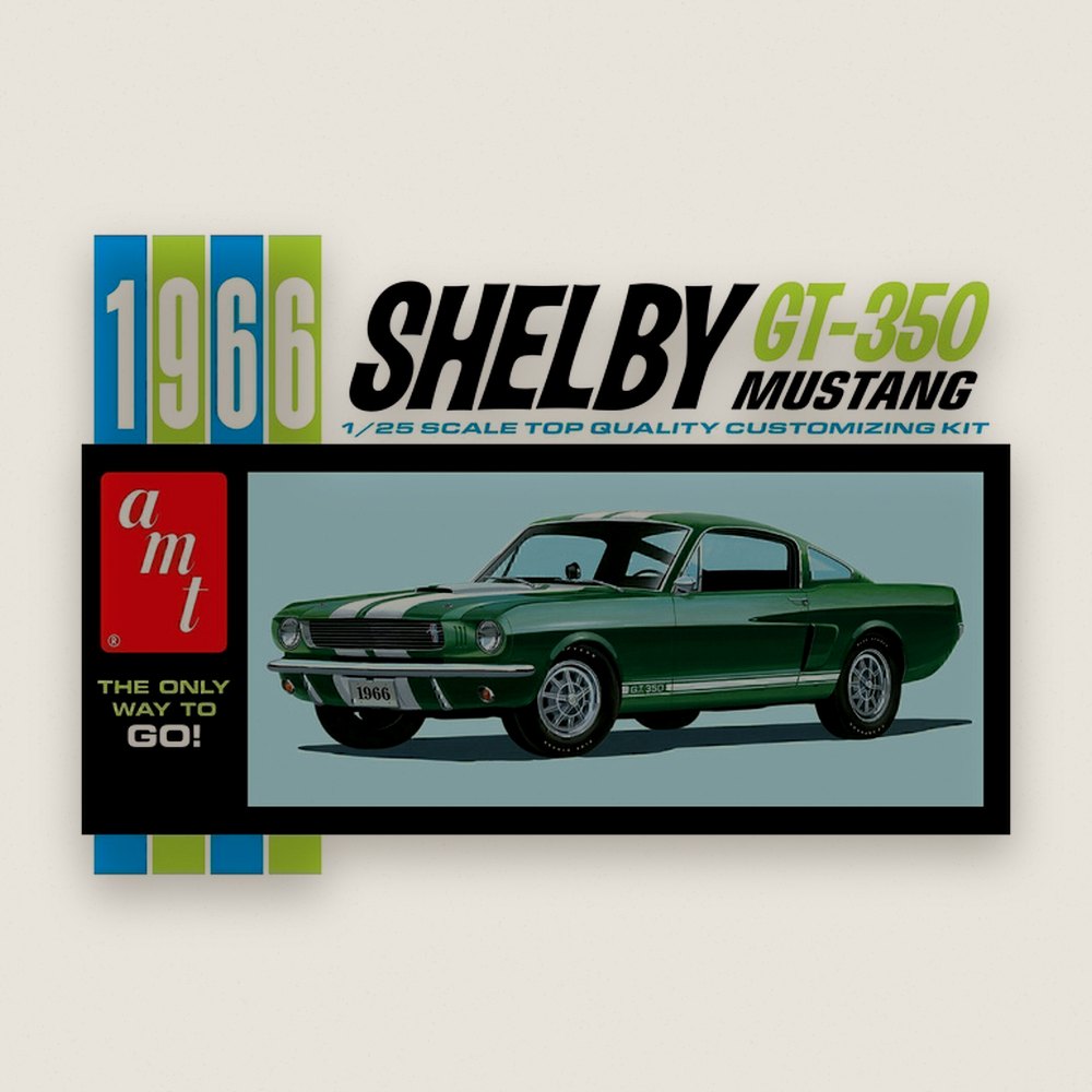 Plastic Model Kit, 1966 Shelby Mustang 350GT - AMT