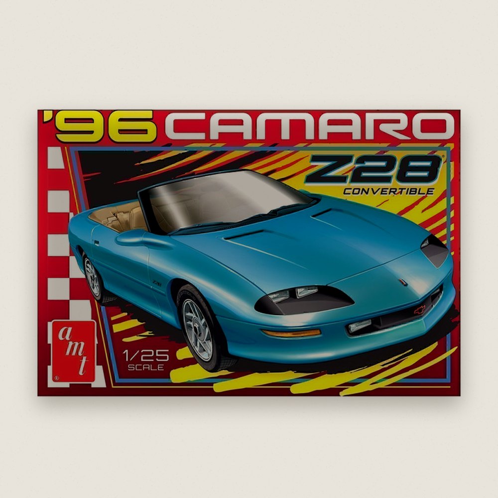 Plastic Model Kit, 1996 Chevy Camaro Z28 Convertible, 1/25 Scale - AMT