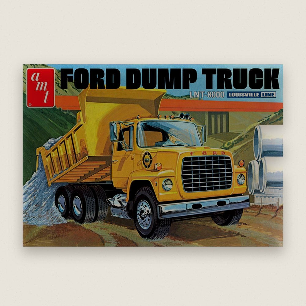 Plastic Model Kit, Ford LNT-8000 Louisville Dump Truck - AMT