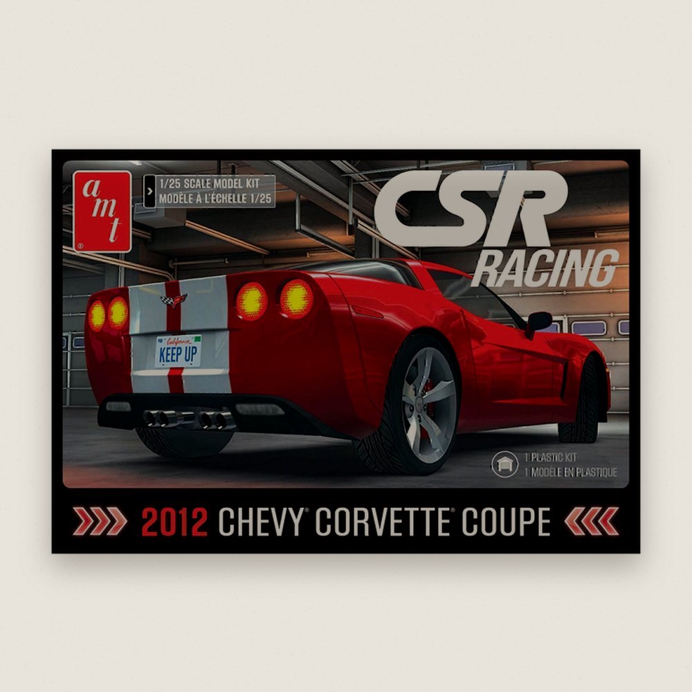 Plastic Model Kit, 2012 Corvette Coupe CSR Racing - AMT