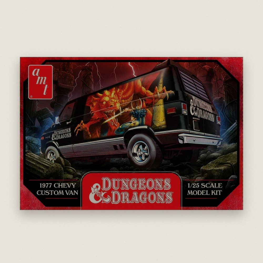 Plastic Model Kit, 1974 Chevy Van Dungeons & Dragons, 1/25 Scale - AMT