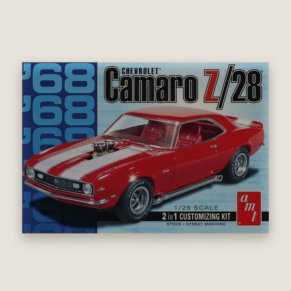 Plastic Model Kit, 1968 Camaro Z/28, 1/25 Scale - AMT