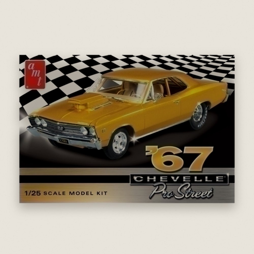 Plastic Model Kit, 1967 Chevy Chevelle Pro Street, 1/25 Scale - AMT