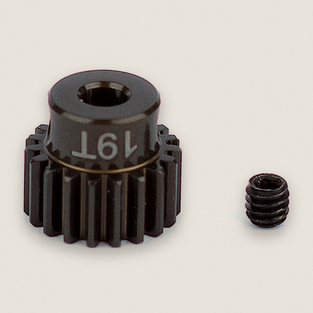 Aluminum Pinion Gear, 19T 48P, 1/8 Shaft, Factory Team - Associated