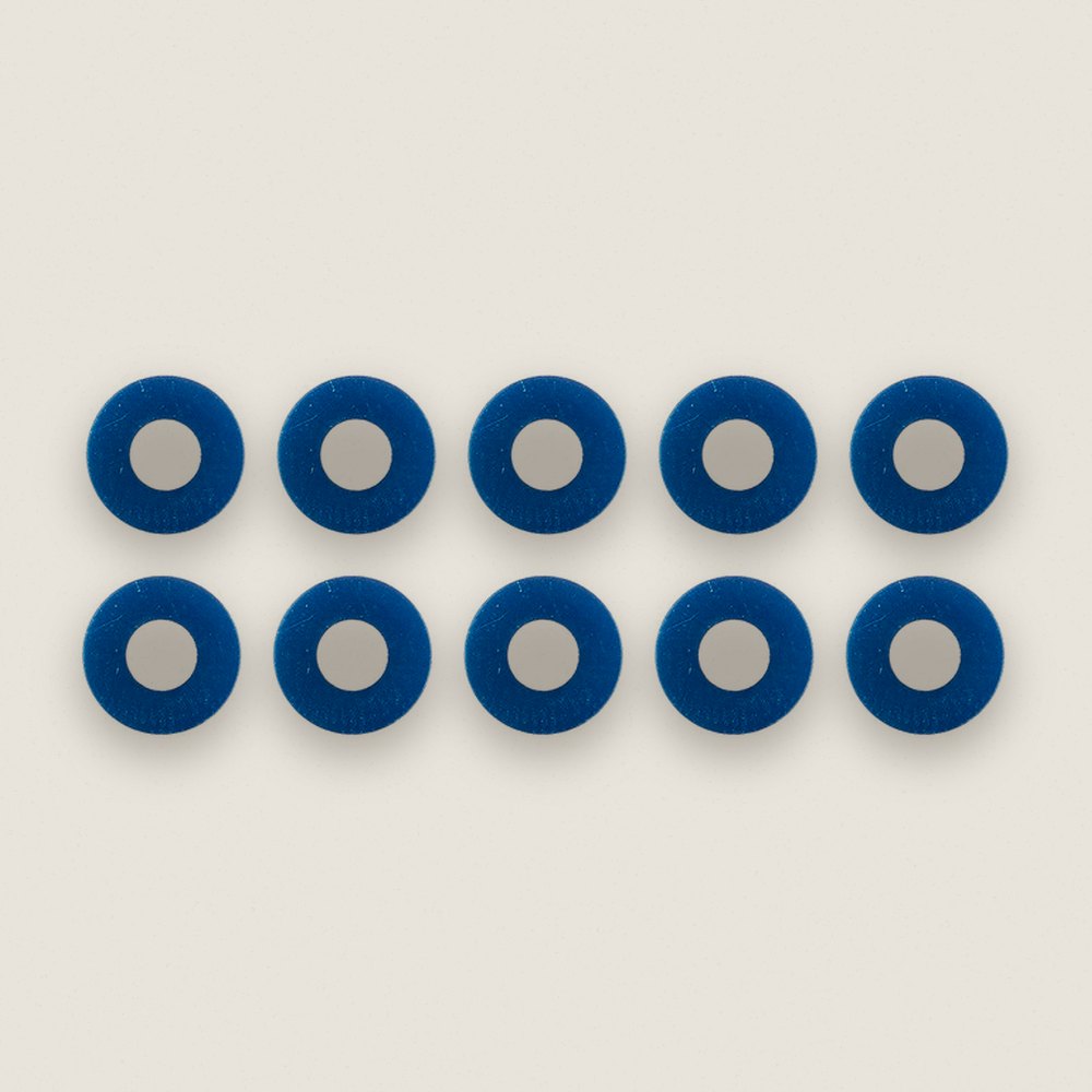 Wheel Hex Spacer Set, Blue Aluminum, Factory Team - Associated
