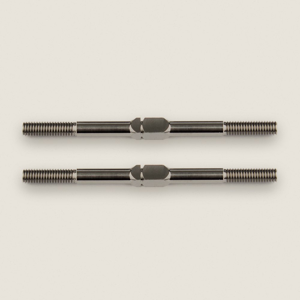 Titanium Turnbuckle, Silver, 48mm/1.875 in, Factory Team - Associated