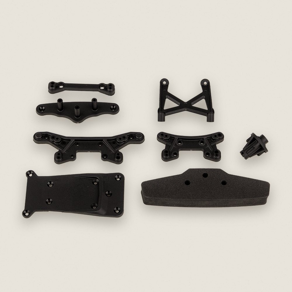 Shock Towers, Bumper and Skid Plate Set for Reflex 14R - Associated