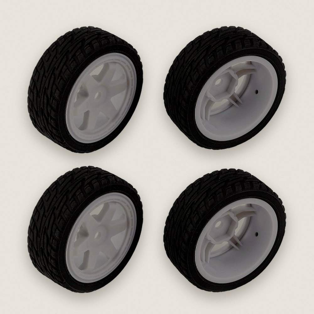Rubber Tires and Wheels, Hoonitruck for Reflex 14R - Associated