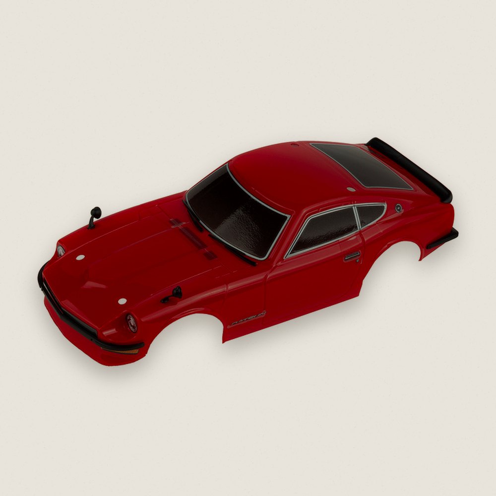 Body Set, Datsun 240Z Red, for SR27 - Associated