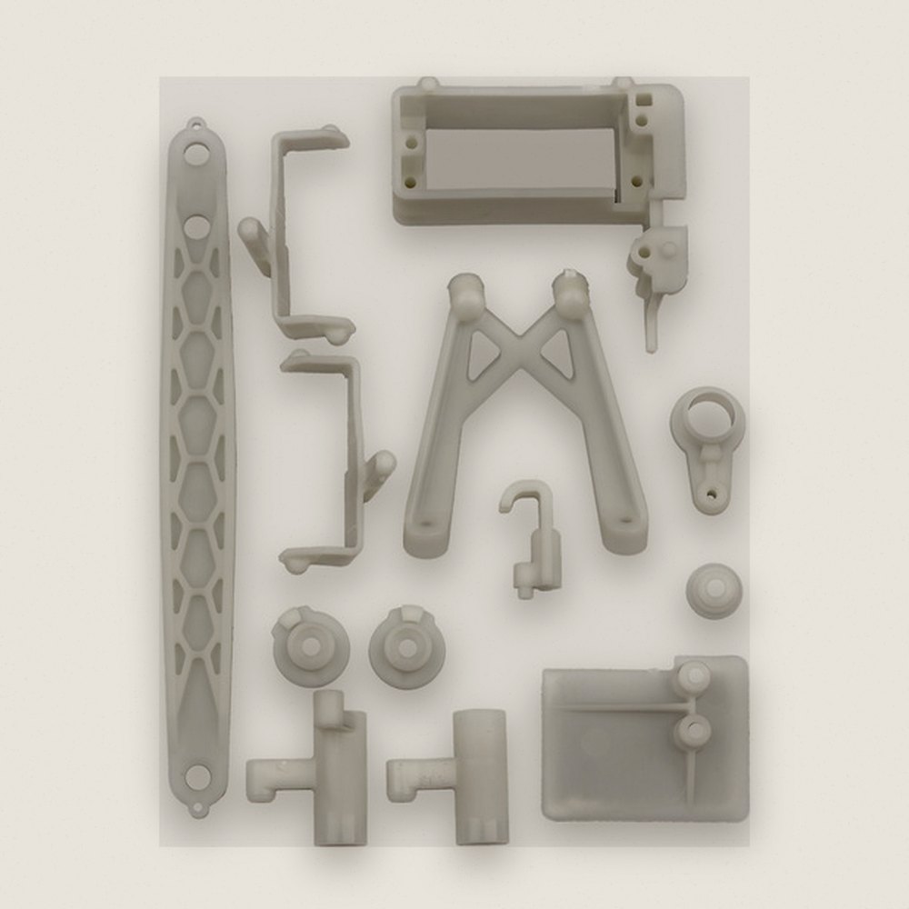 Steering, Battery and ESC Parts Set, Natural, for Reflex 14 Classic - Associated