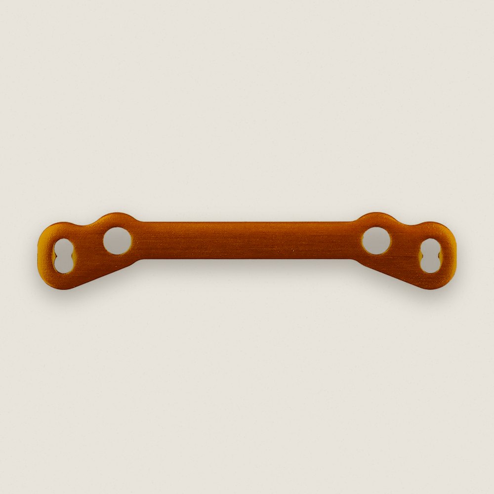 Aluminum Steering Plate, Gold, for Reflex 14 Classic - Associated